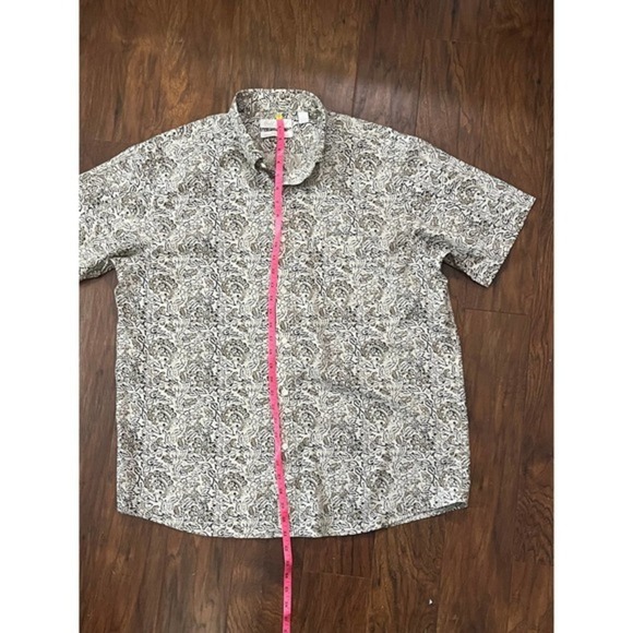 Roundtree & Yorke Gold Label Non-Iron‎ Performance Paisley Button Up/Down Large - Picture 4 of 7